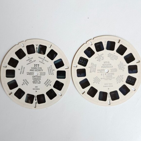 VINTAGE Hamilton and Surrounding Area View Master Reels x 2 Ontario Canada - Picture 1 of 2